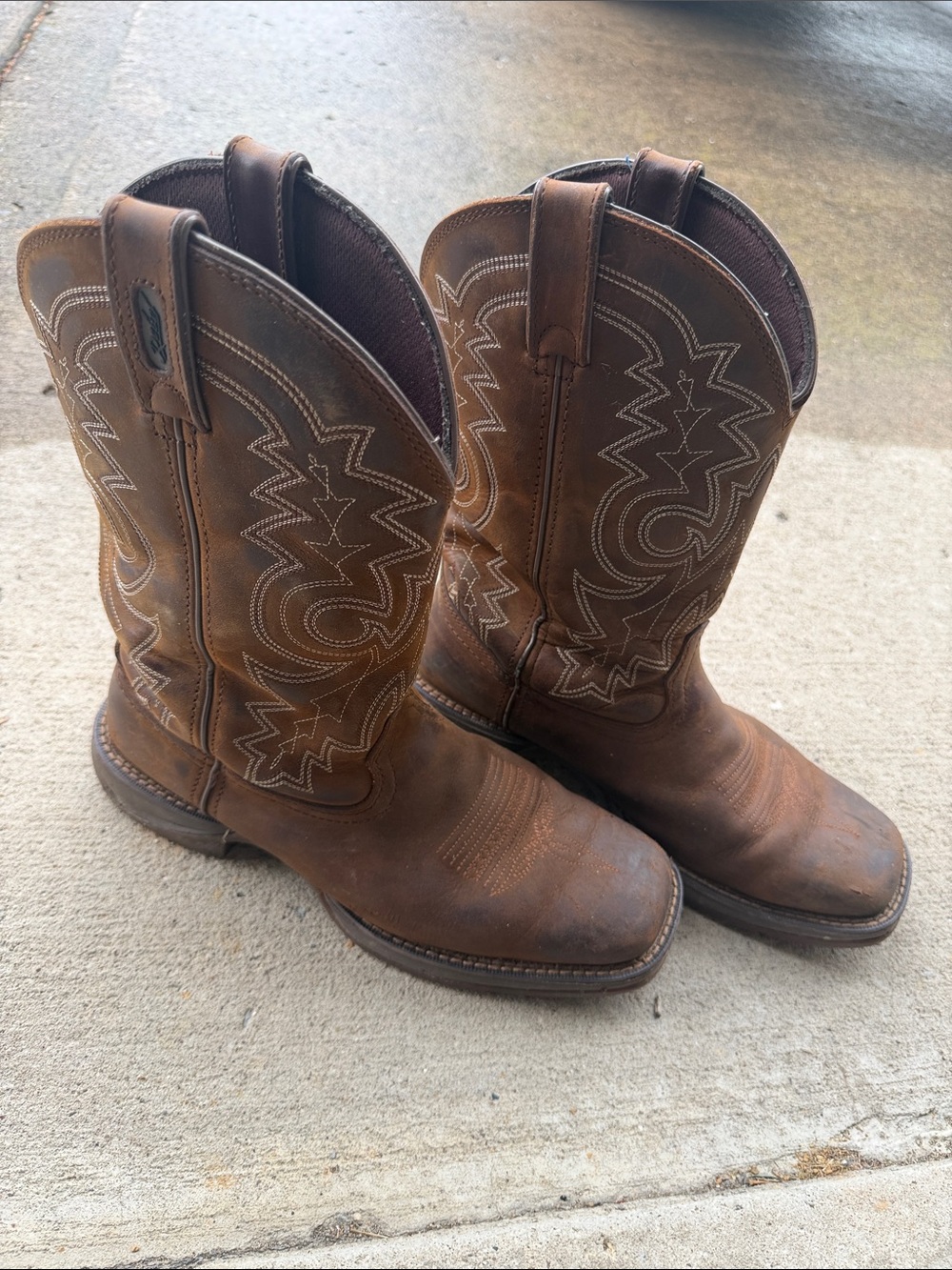 Men's Rebel By Durango Pull-On Western Boots Size 9.5D (Style: DB443)